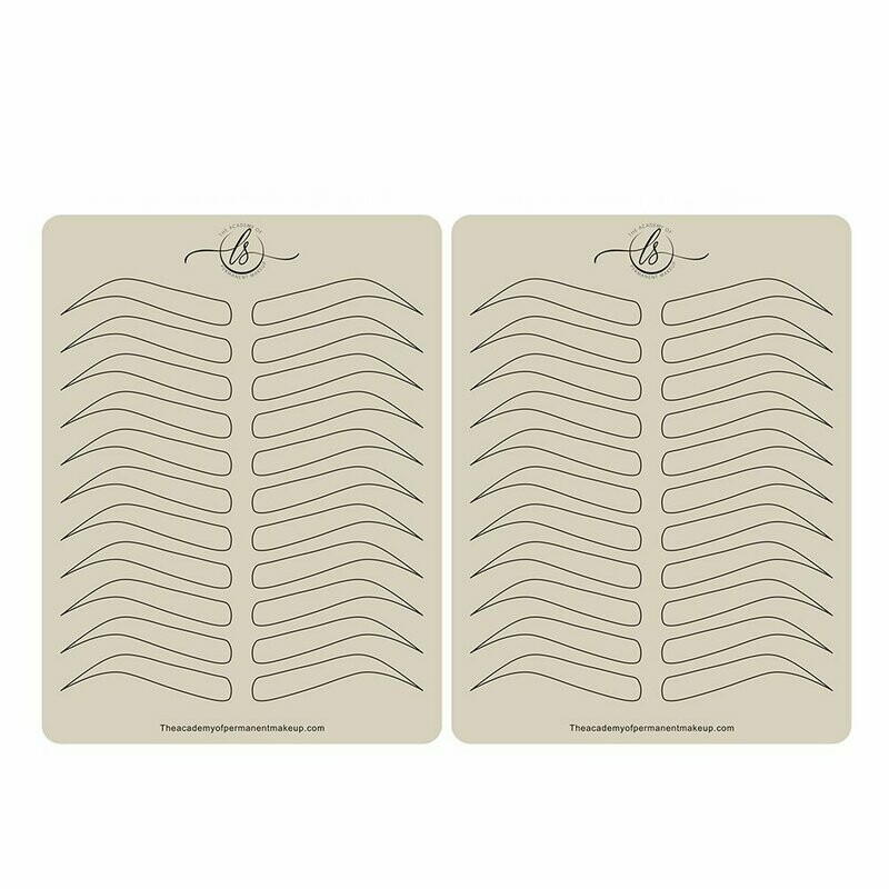 Individual Double Sided Premium Microblading Practice Skin (Black)