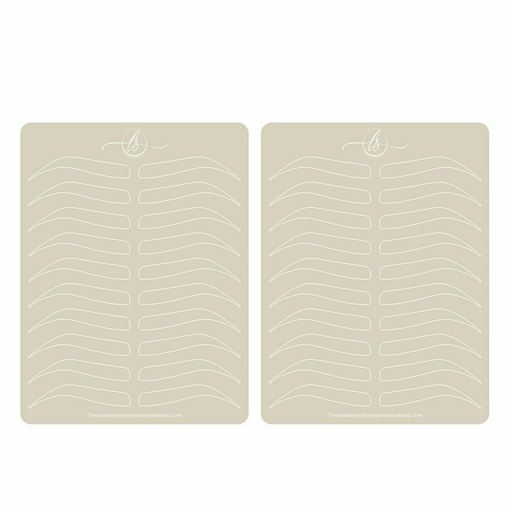 Individual Double Sided Premium Microblading Practice Skin (White)