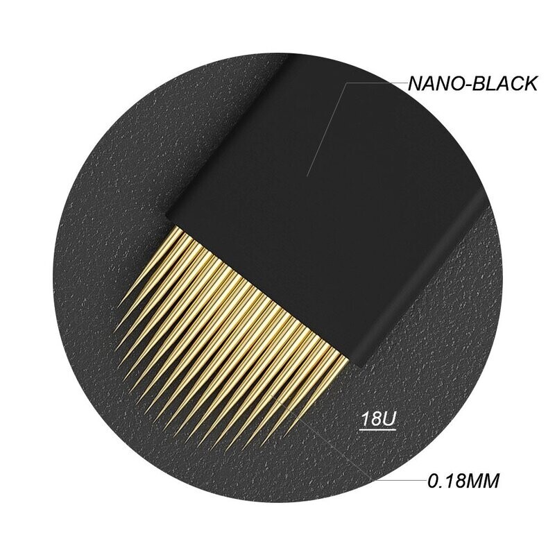 Micro Blades #18U-O.18MM Gold (50 Piece Box)