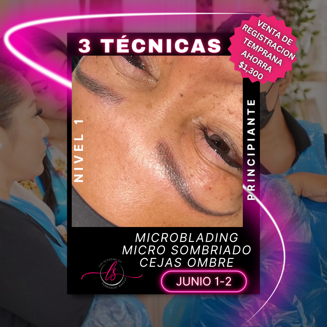 Junio 1-2: Curso de Cejas (Nivel 1)