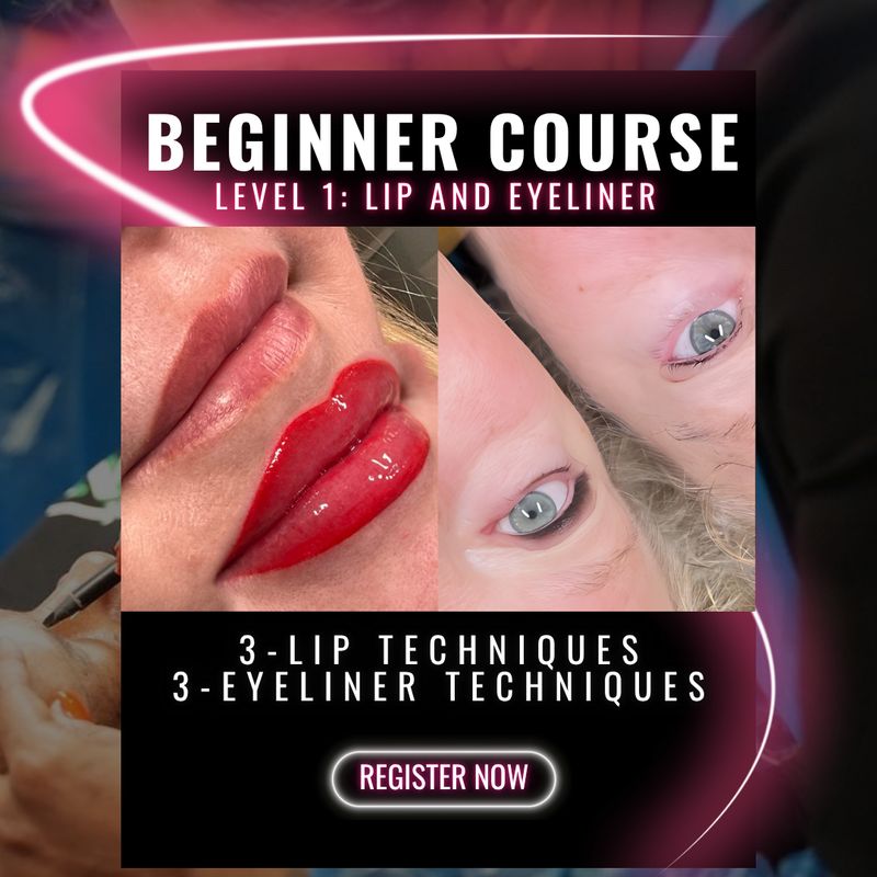 English Level 1 - Beginner Lip & Eyeliner Course
