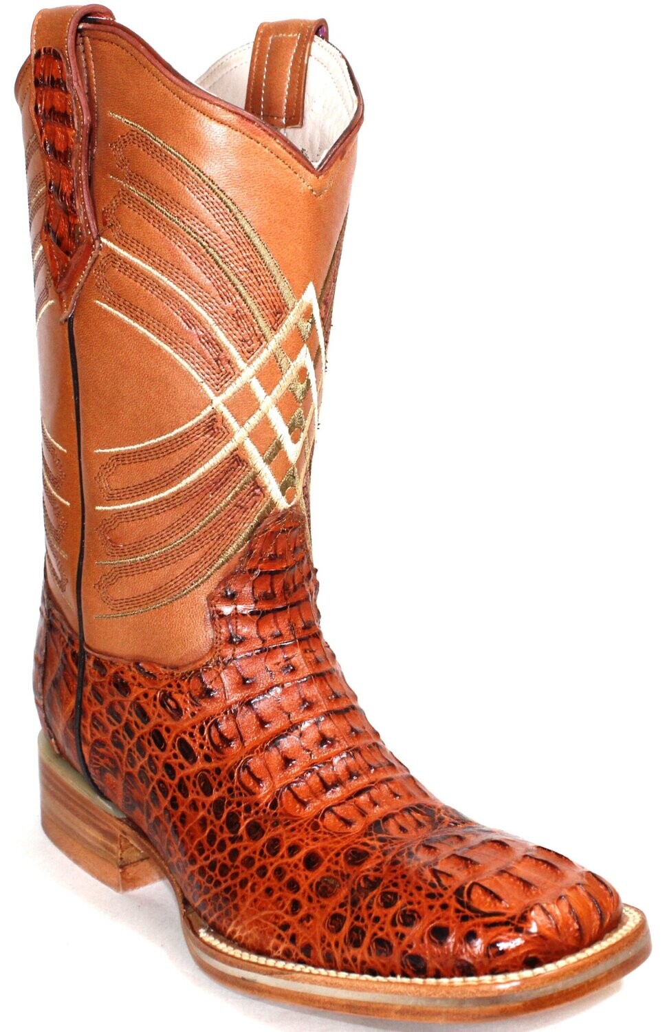 Cayman Horns Exotic Men's Boot - Wide Square Toe