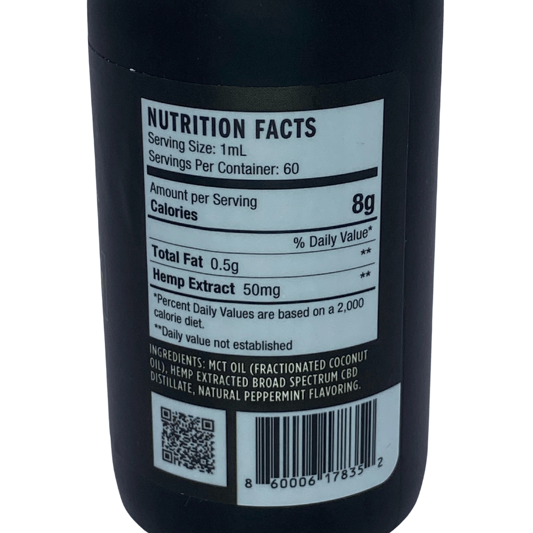 60mL Broad Spectrum Oil Peppermint