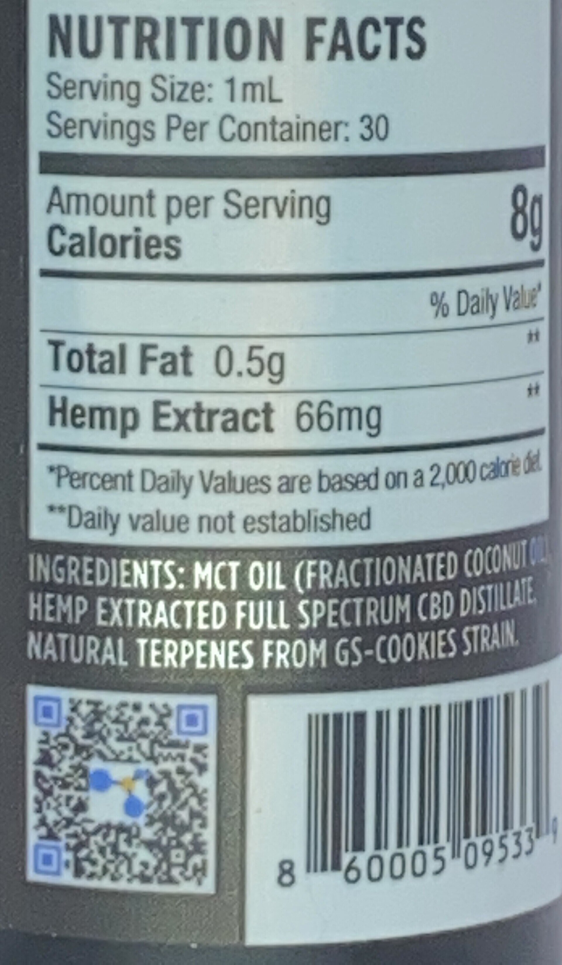 30mL Full Spectrum Oil GS Cookies