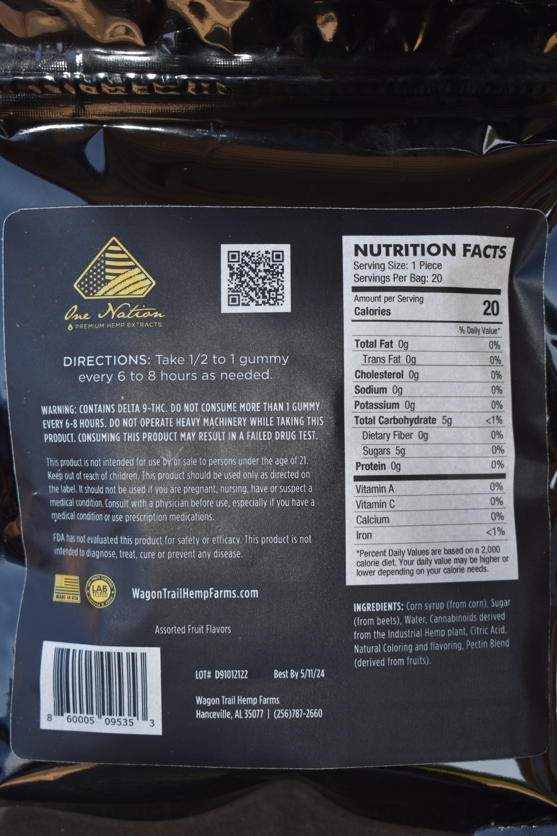 Delta 9-THC Gummies 20ct.