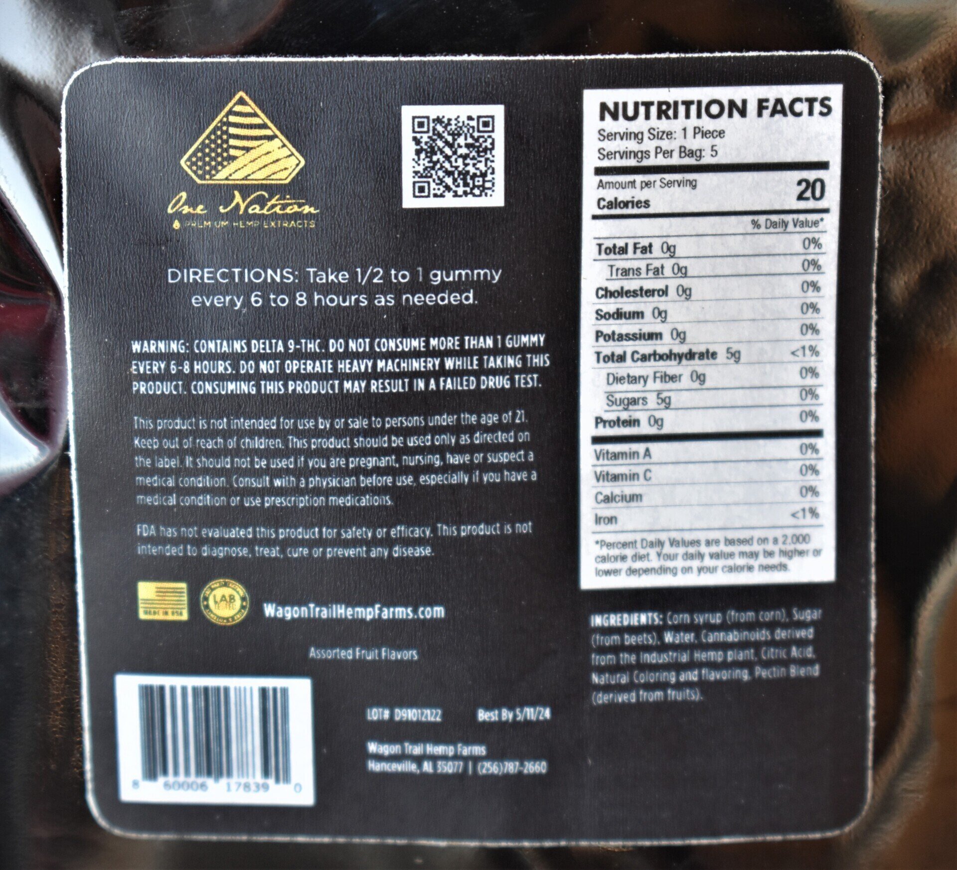 Delta 9-THC Gummies 5ct.