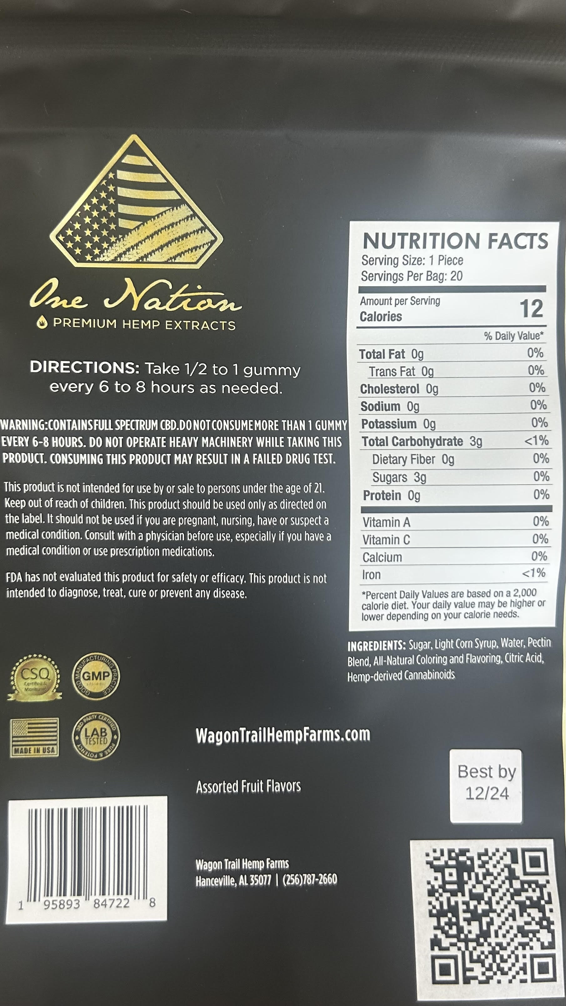 Full Spectrum Gummies 20ct.