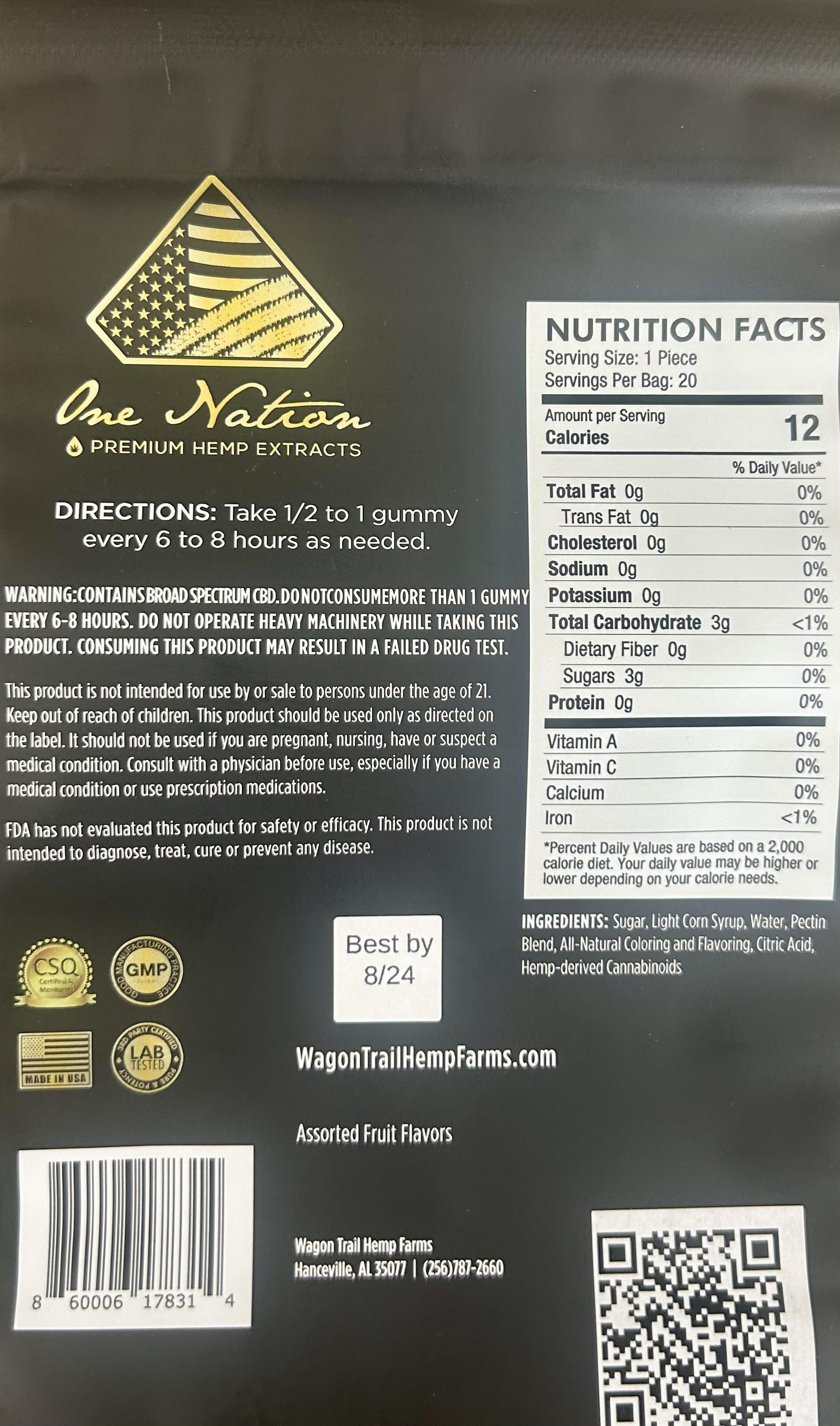 Broad Spectrum Gummies 20ct.