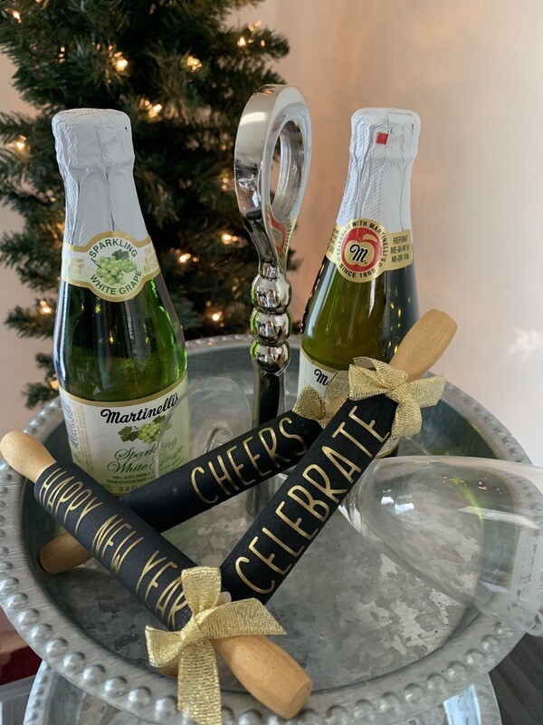 Mini Rolling Pins - New Years