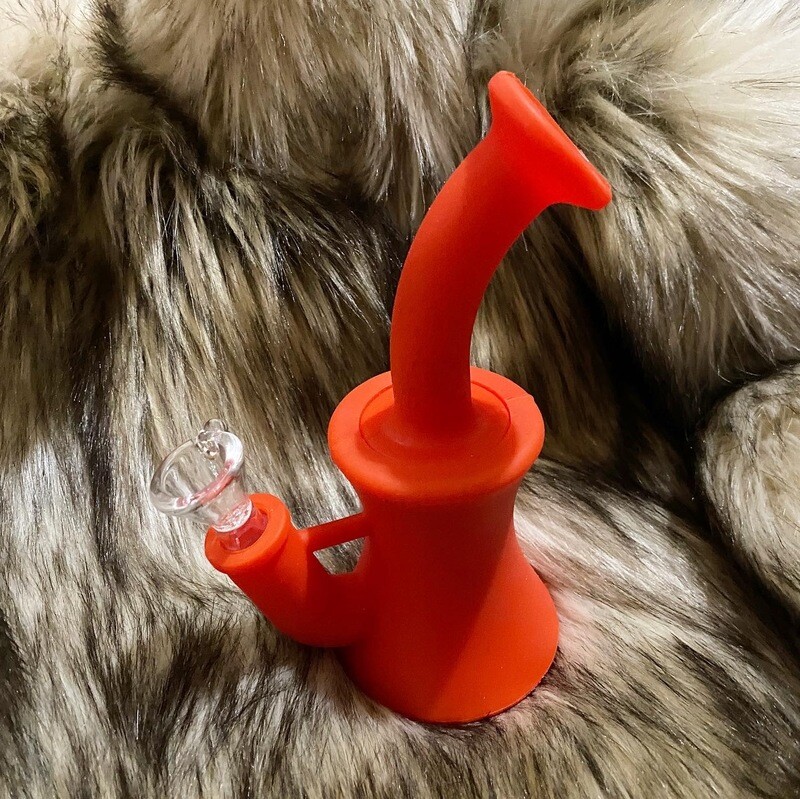 Red Silicone Bong