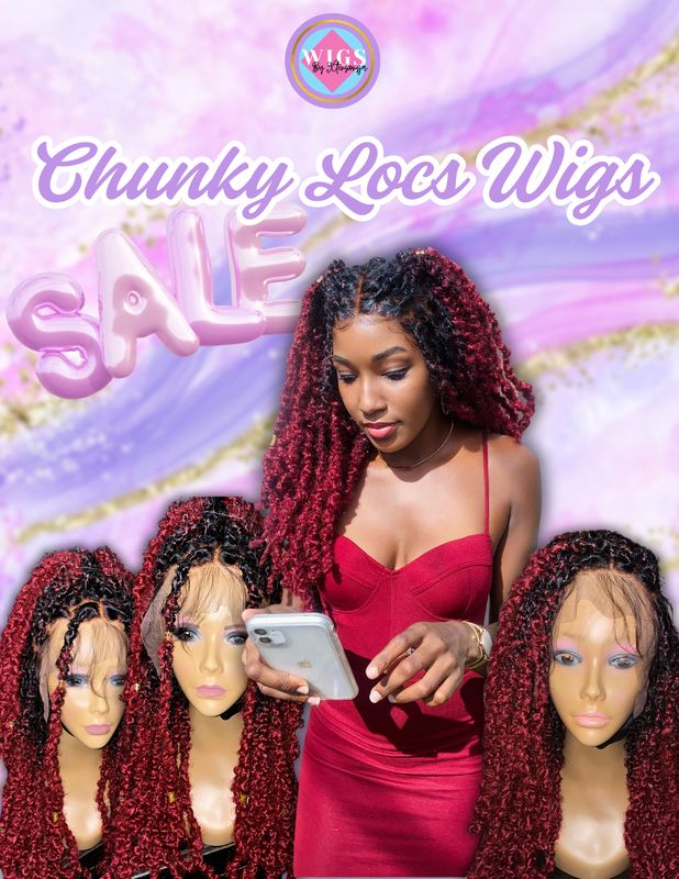 CHUNKY LOCS FRONTAL WIG