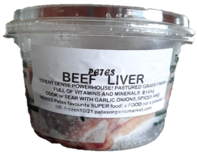 PASTUERED Beef Liver  $3.00 200 grms[allow extra time]