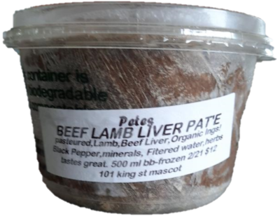 Certified Organic Beef Lamb Liver Pate