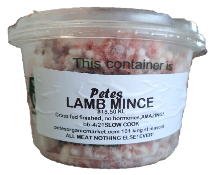 PASTUERED Lamb Mince