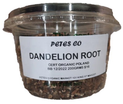 Certified Organic Dandelion Root
