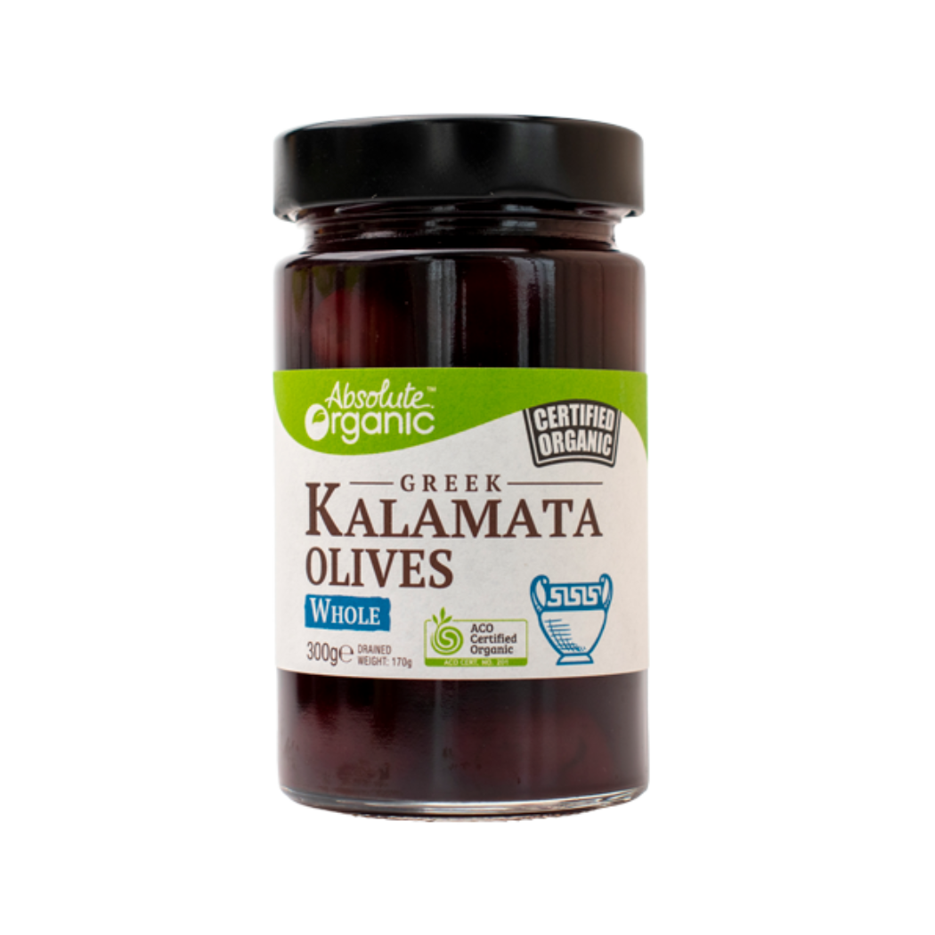 Certified Organic Kalamata  olives 900grms