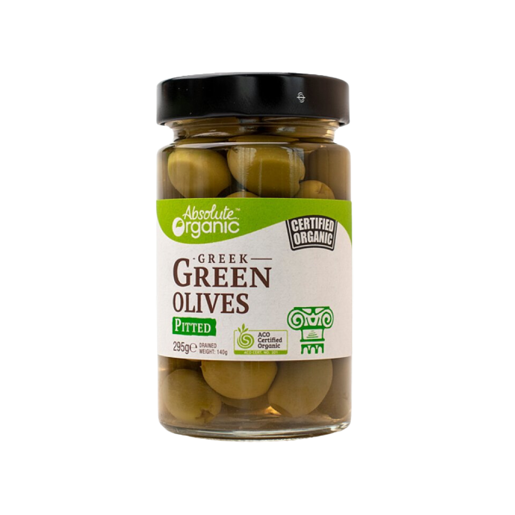Certified Organic Greek Green Olives
