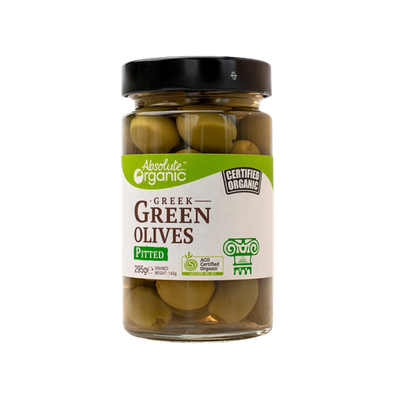 Certified Organic Greek Green Olives