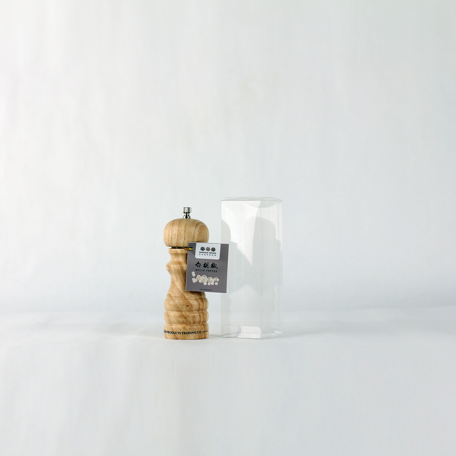 15g 白胡椒 橡木研磨器5&quot;	 15g White Pepper Oak Pepper Grinder 5&quot;