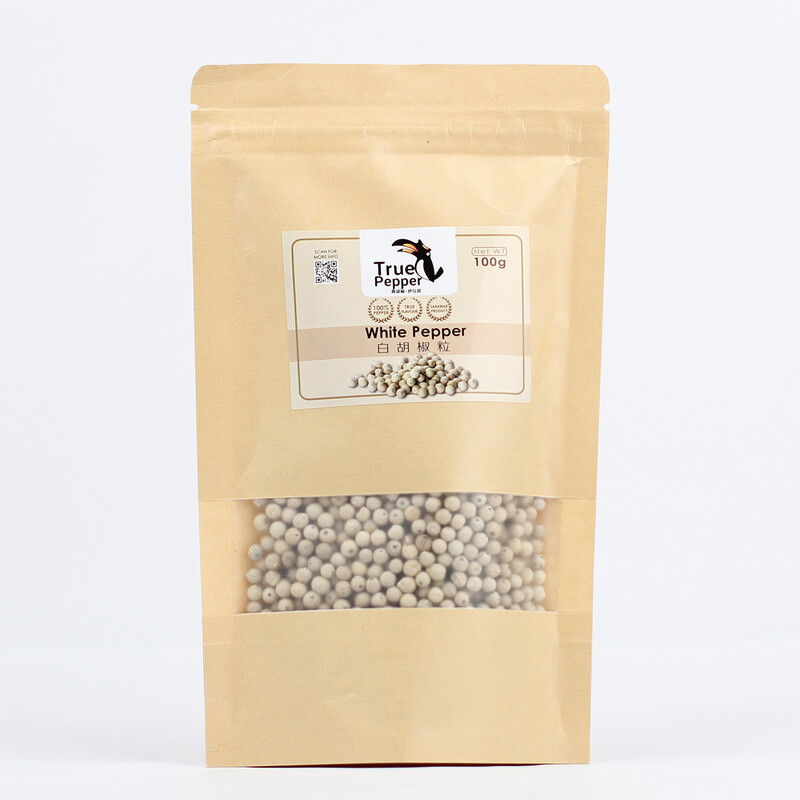 100g 白胡椒粒（站立式） 100g White Pepper (Stand Pack)