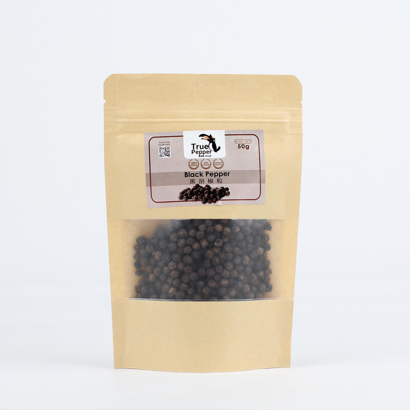 50g 黑胡椒粒（站立式） 50g Black Pepper (Stand Pack)