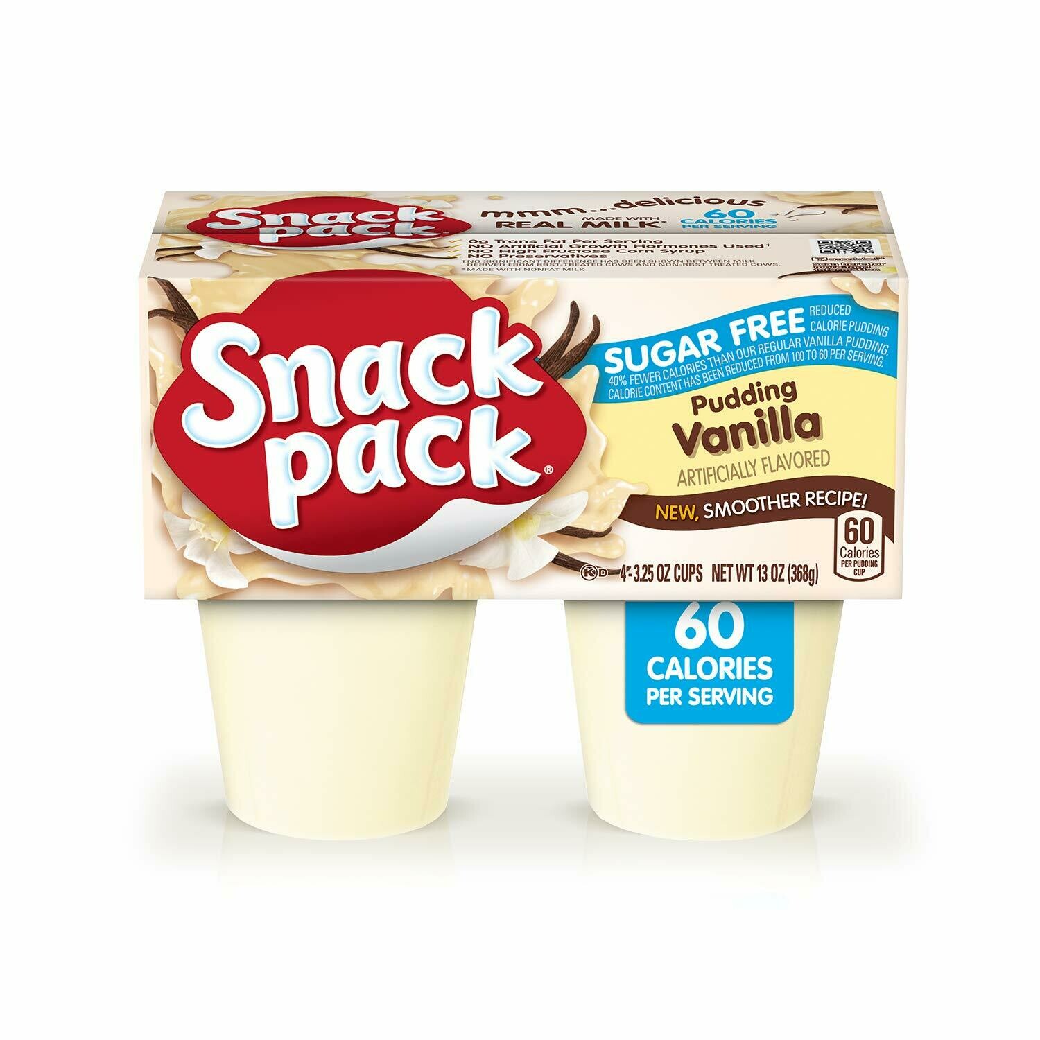 Snack Pack Vanilla Pudding Sugar Free