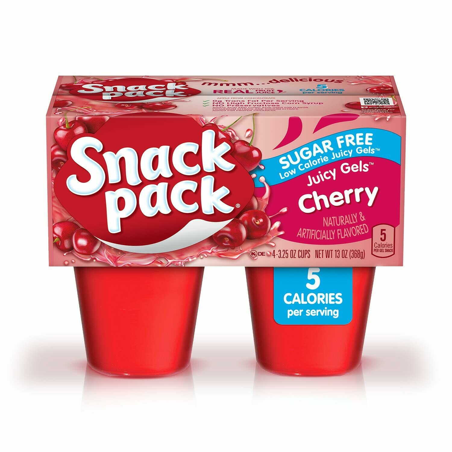 Snack Pack Cherry Juicy Gels Sugar Free