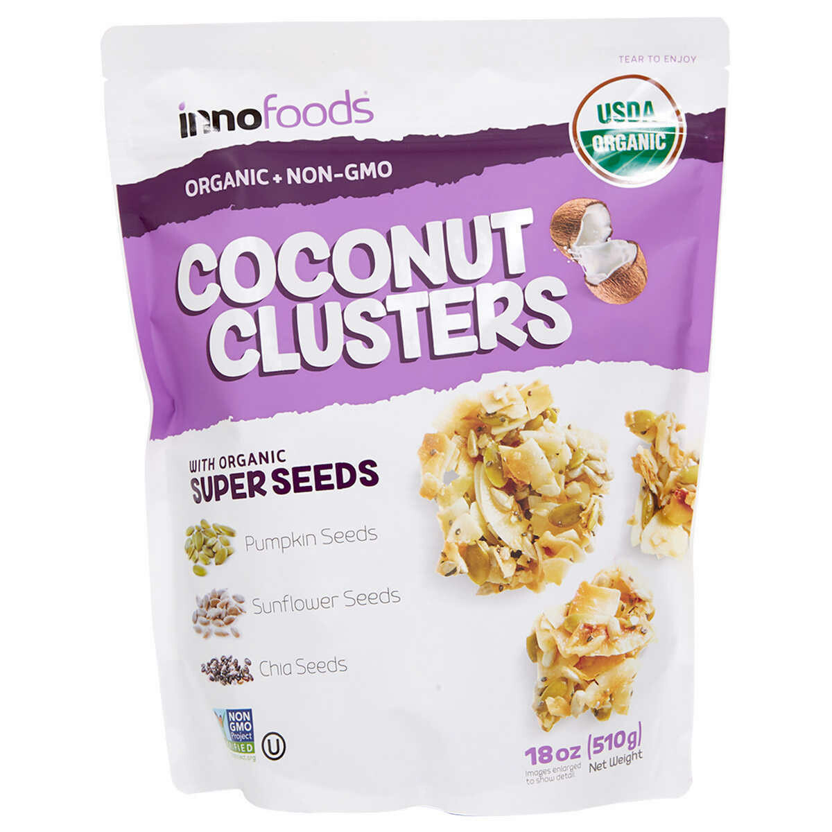 Inno Foods Organic Coconut Clusters