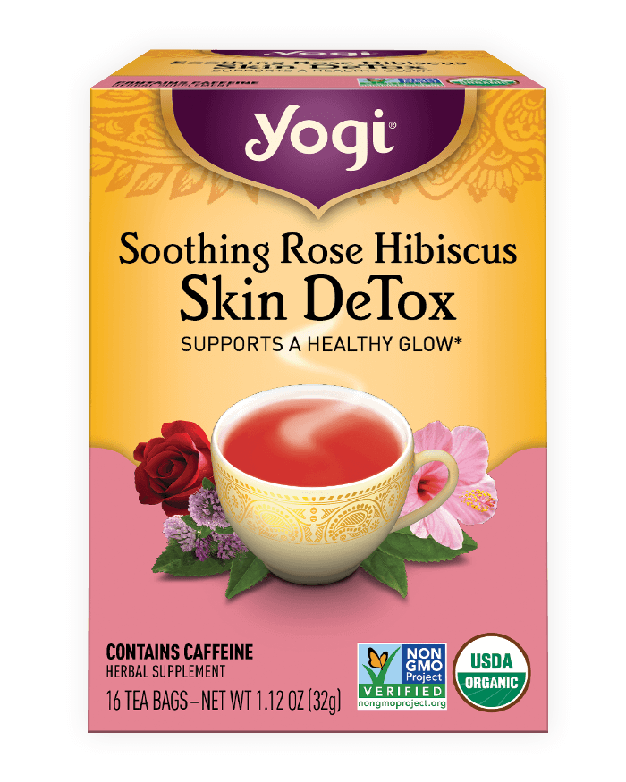 Yogi Soothing Rose Hibiscus Skin Detox Tea