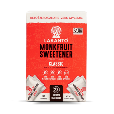Lakanto Monk Fruit Sweetener Classic 30 packet