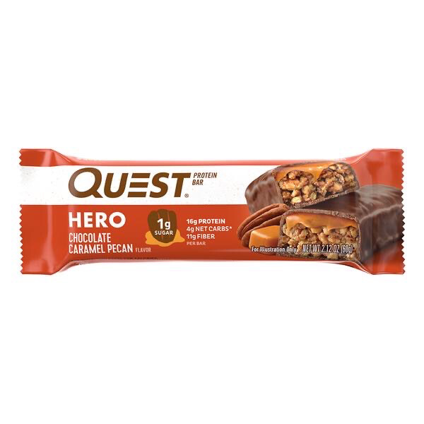 Quest Protein Bar Hero Chocolate Caramel Pecan
