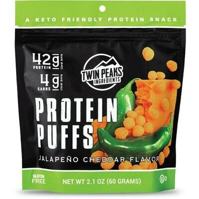 Twin Peaks Protein Puffs Cheddar Jalapeno