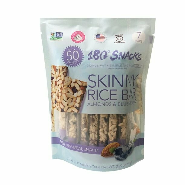 180 Skinny Rice Bar Almond & Blueberry Bag