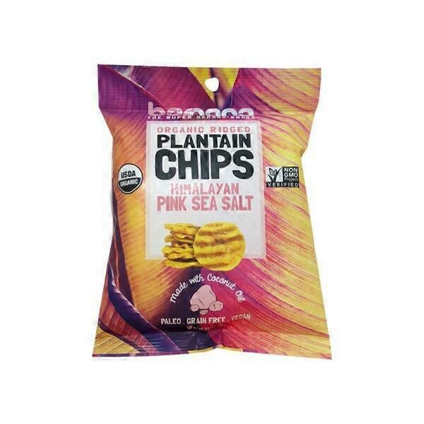 Barnana Organic Ridged Plantain Chips Himalayan Pink Sea Salt