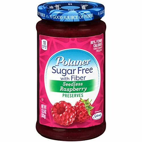 Polaner Sugar Free with Fiber Seedless Raspberry Preserves