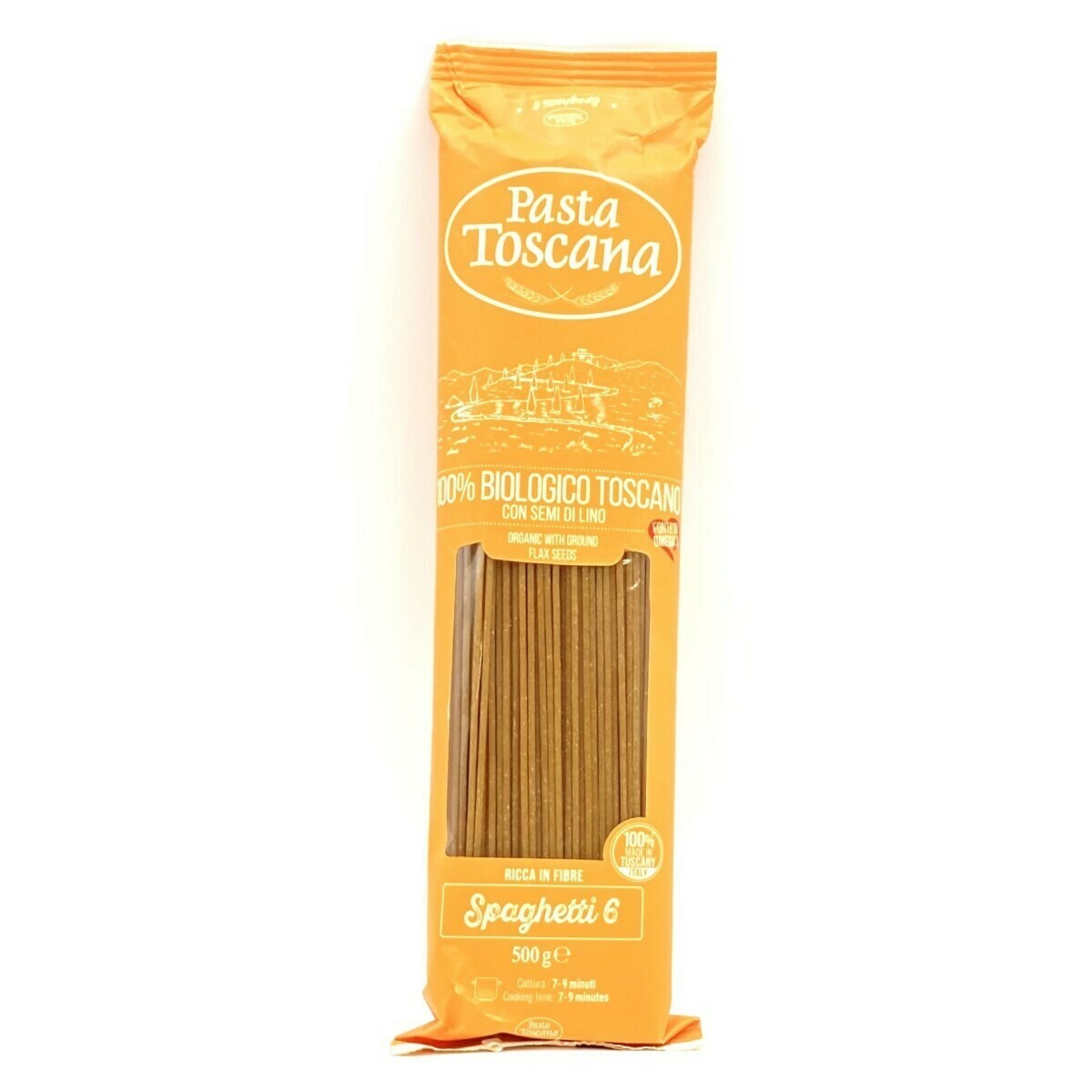 Pasta Toscana Organic Spaghetti 6 with Flax Seeds