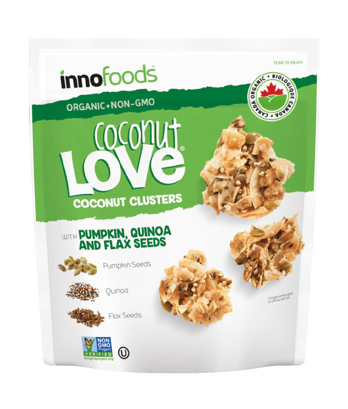 Coconut Love Organic Coconut Clusters With Pumpkin, Quinoa & Flax Seeds