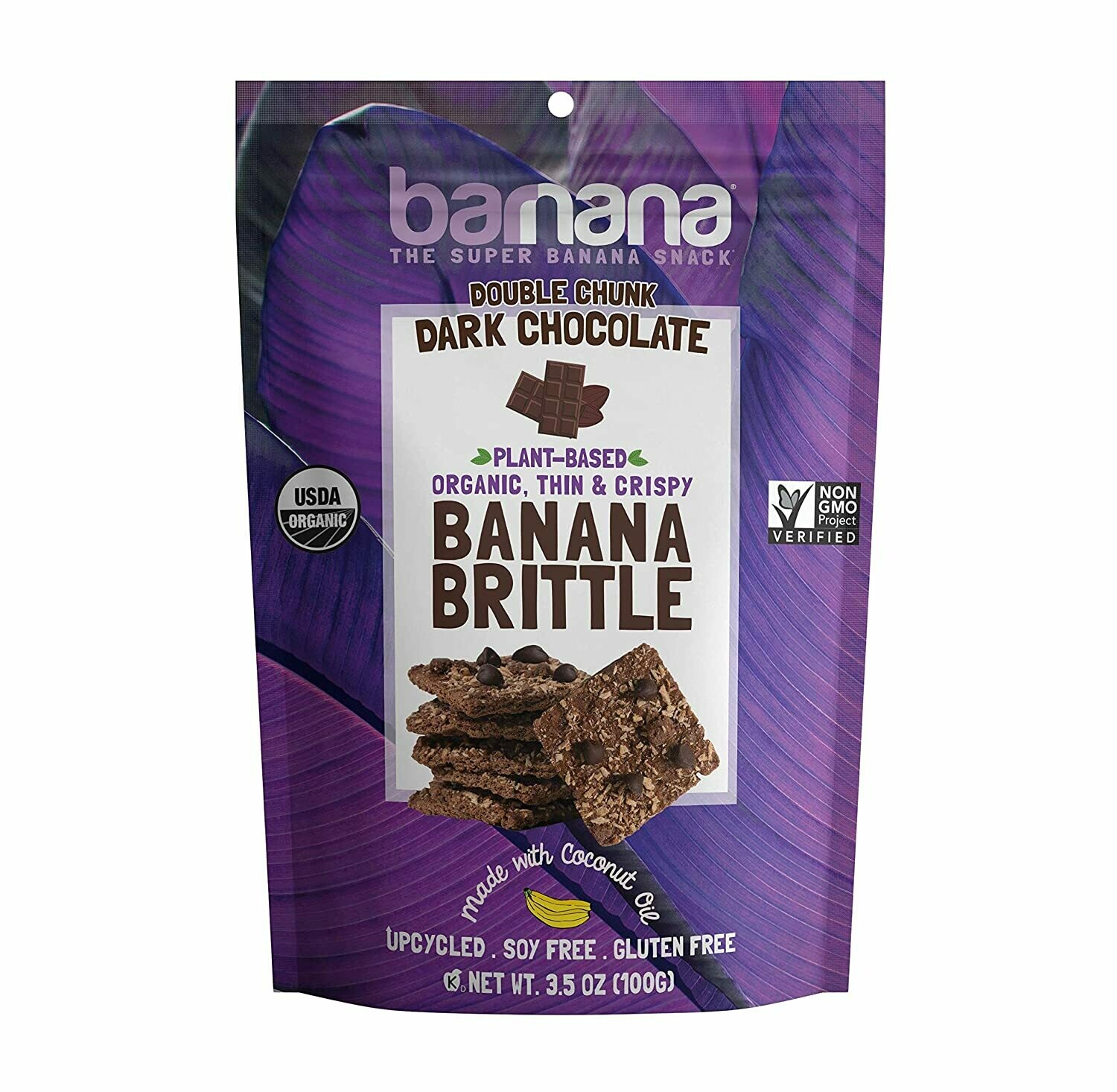 Barnana Double Chunk Dark Chocolate Banana Brittle Plant Based