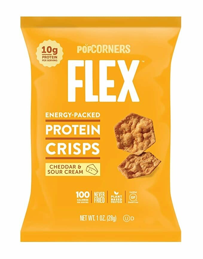 Popcorners Flex Energy Packed Protein Crisps Cheddar & Sour Cream