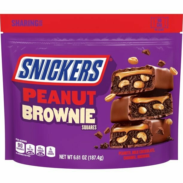 Snickers Peanut Brownie Squares 6.61 oz