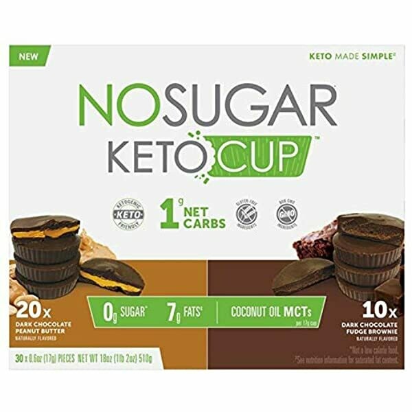 No Sugar Keto Cup 1g Net Carbs 30 Pack