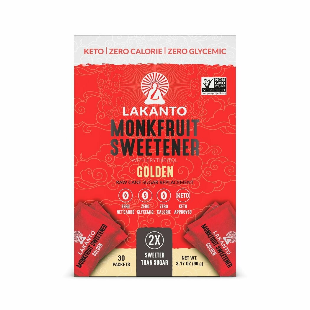 Lakanto Monk Fruit Sweetener Golden 30 packet