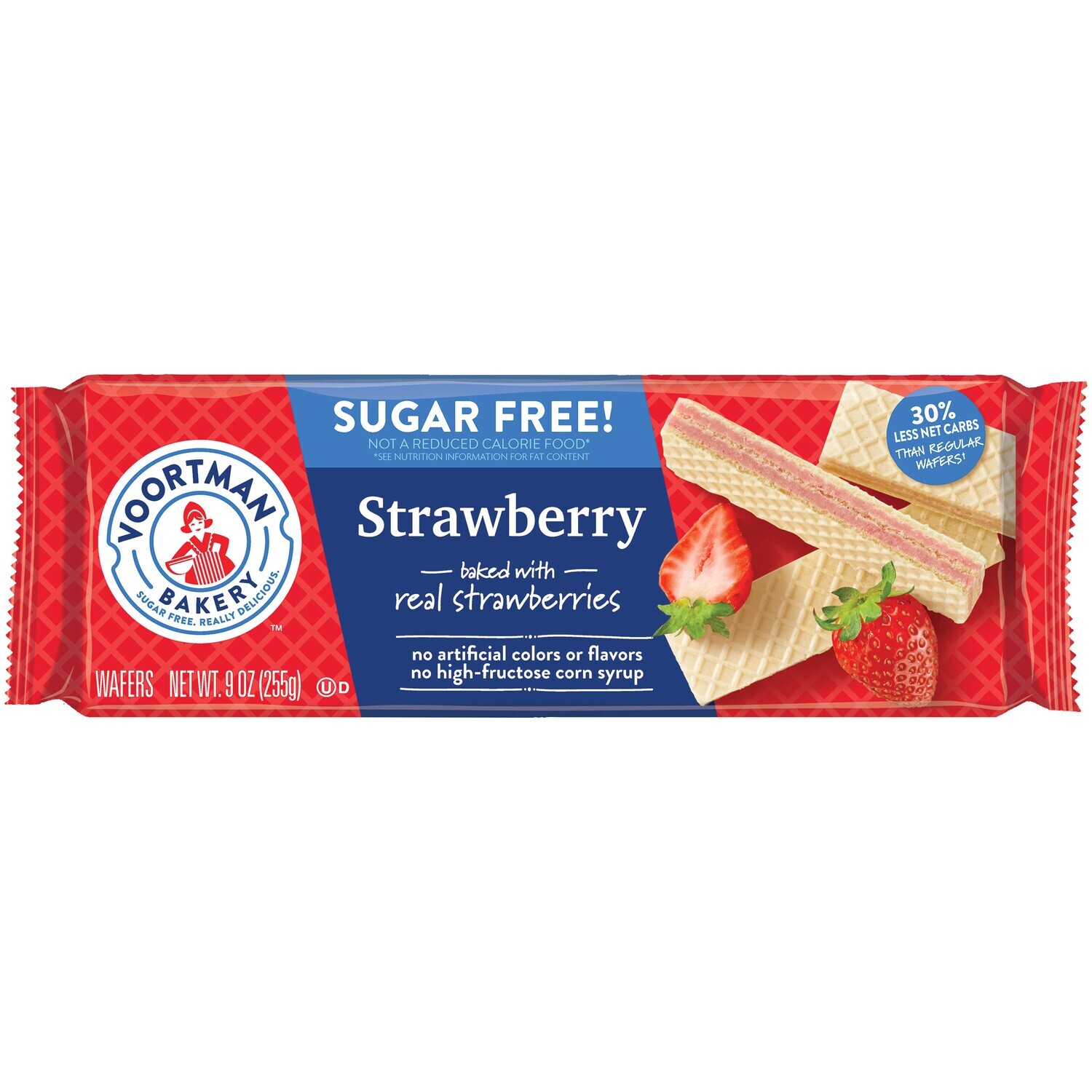Voortman Bakery Strawberry Wafers SUGAR FREE