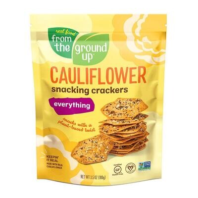 From the Ground Up Cauliflower Everything Crackers