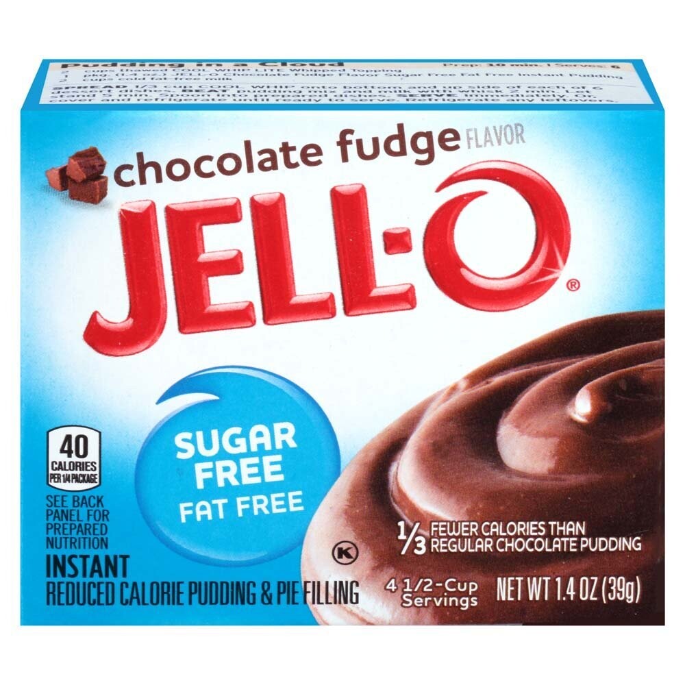 Jello Chocolate Fudge Sugar Free Fat Free