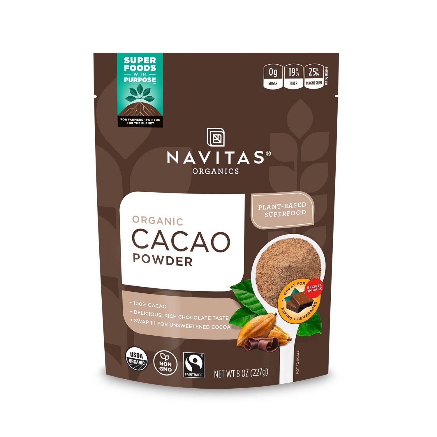 Navitas Organics Cacao Powder Plant Based Superfood