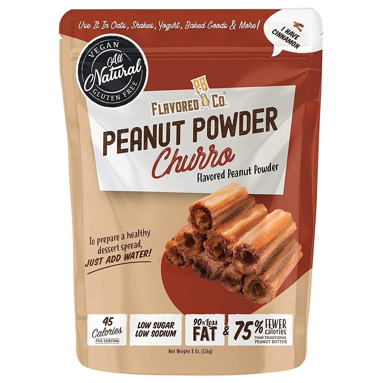 Flavored PB Co. Peanut Powder Churro