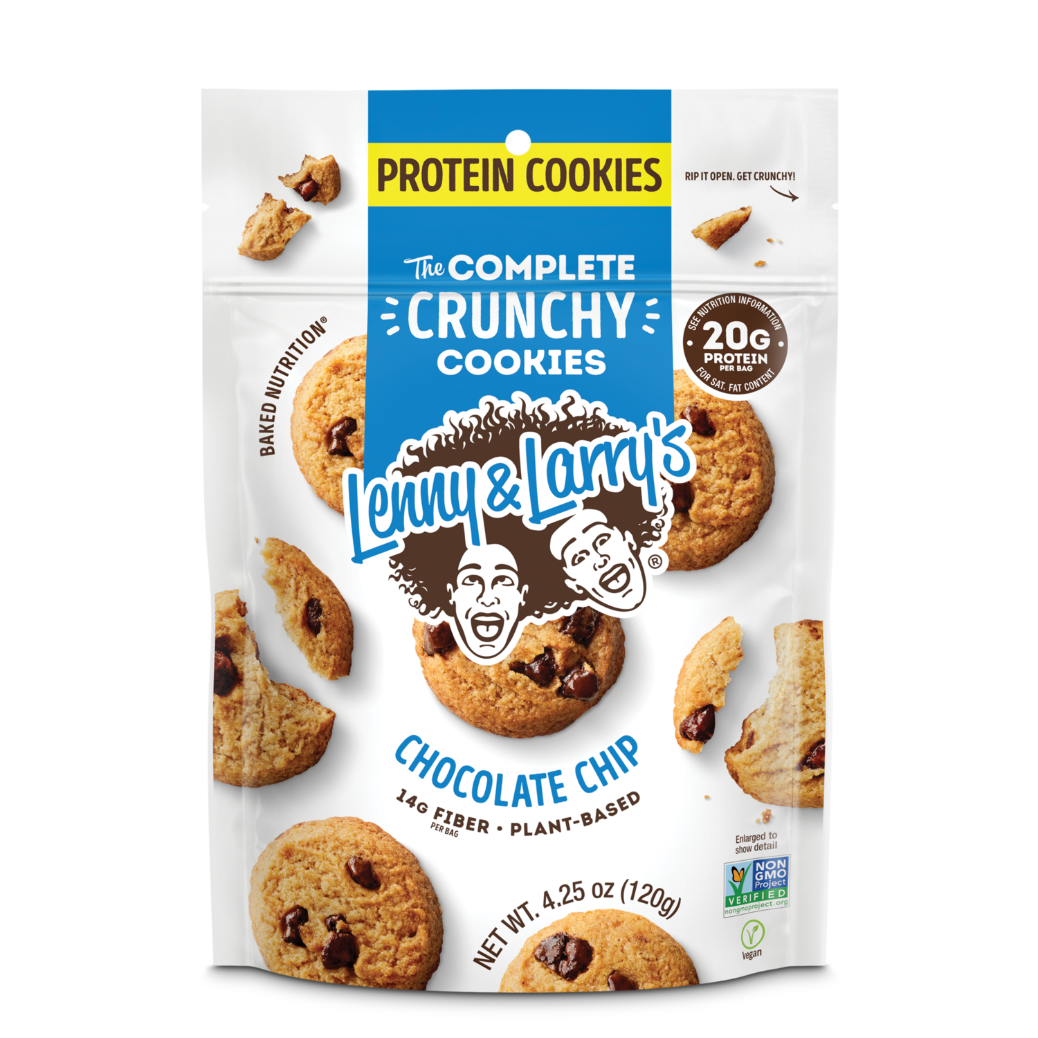 Lenny & Larry's Protein Cookies The Complete Crunchy Cookies Chocolate Chip