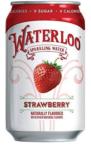 Waterloo Sparkling Water Strawberry 0 Sugar 0 Calories