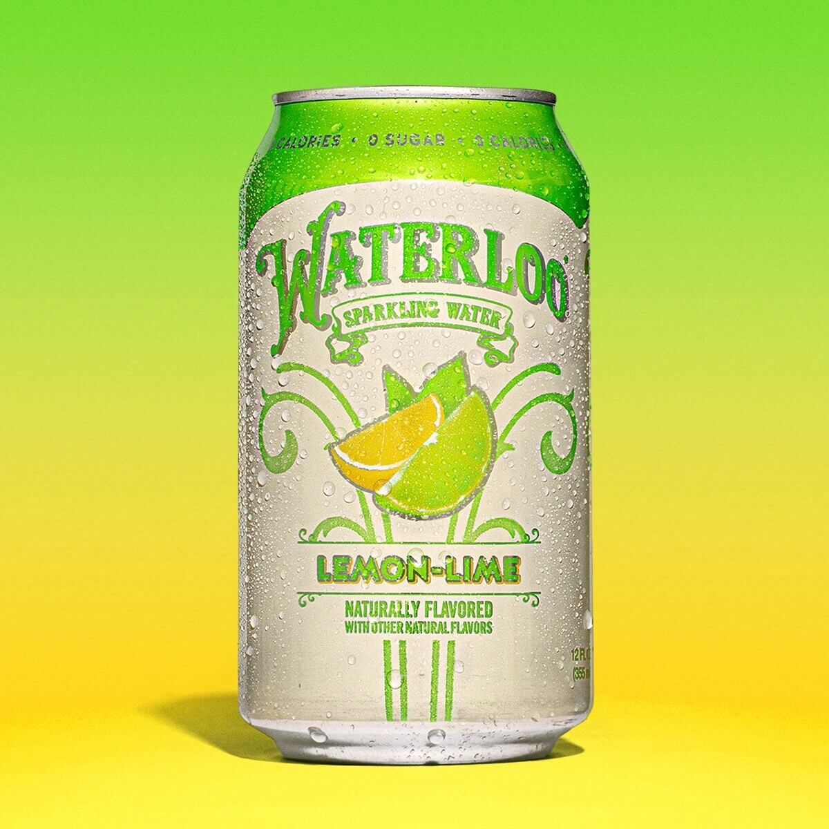 Waterloo Sparkling Water Lemon Lime 0 Sugar 0 Calories